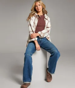 BKE Billie Horseshoe Stretch Cuffed Jean Bessler Clearance