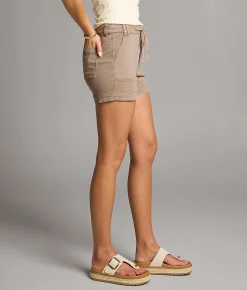 BKE Billie Stretch Short Mushroom Discount