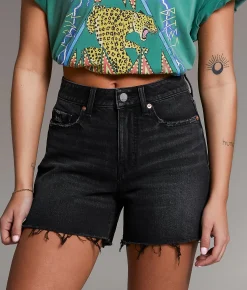 BKE Billie Stretch Short Washed Black Online