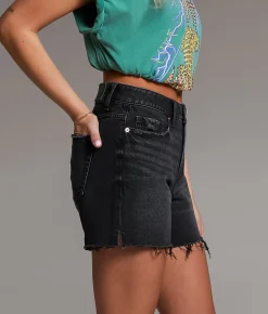 BKE Billie Stretch Short Washed Black Online