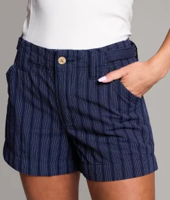 BKE Billie Striped Short Blue Stripe Clearance