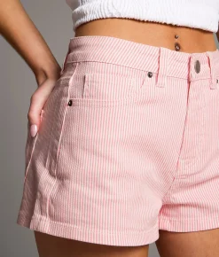 Bottoms|Shorts | BKE Billie Striped Stretch Short Pink Stripe