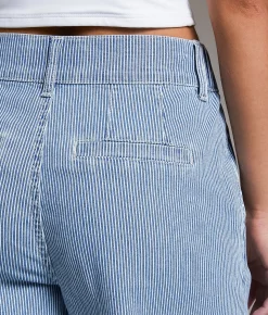 BKE Billie Striped Wide Leg Stretch Pant Railroad Best