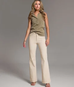 BKE Billie Trouser Stretch Pant Khaki New