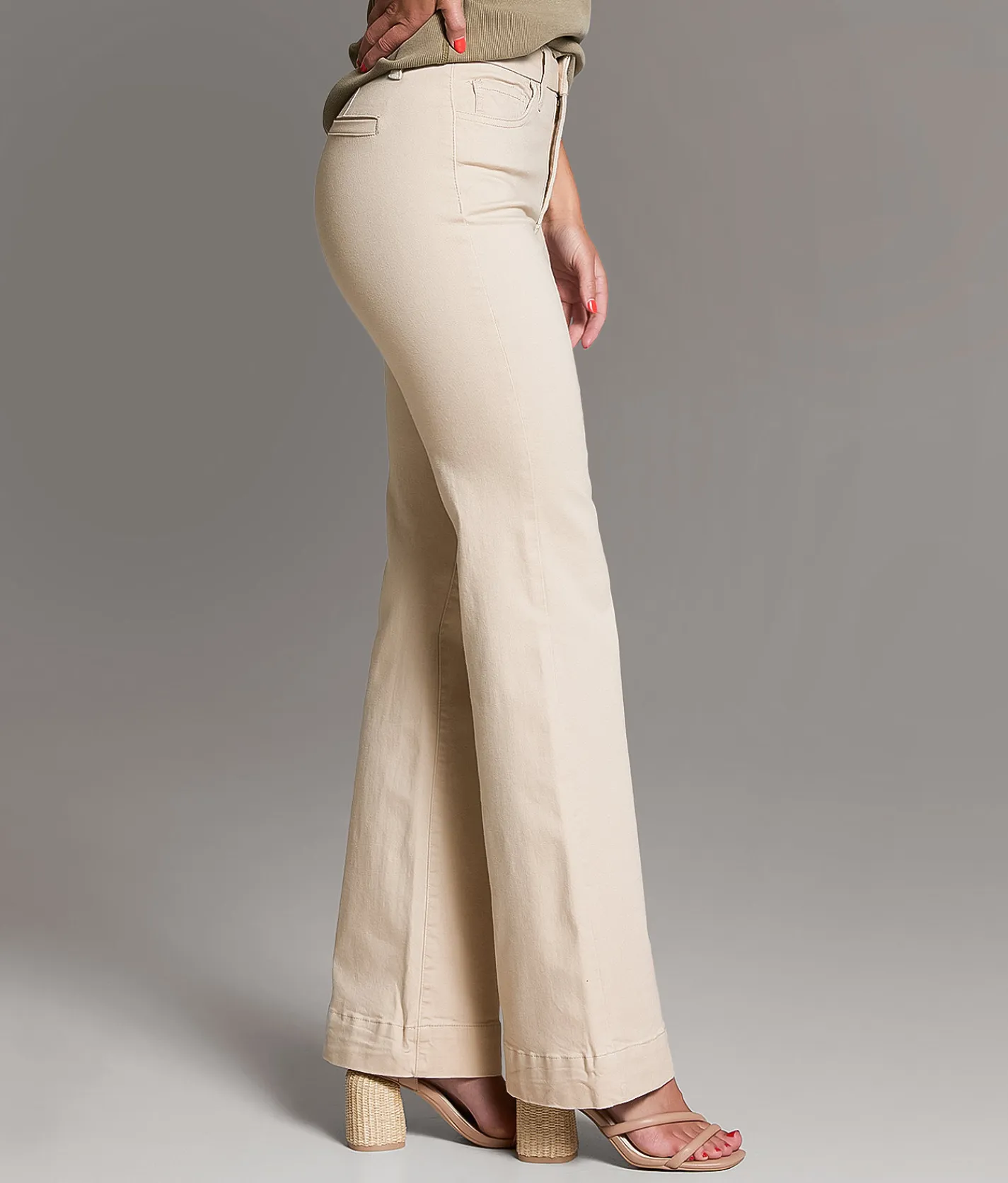 BKE Billie Trouser Stretch Pant Khaki New
