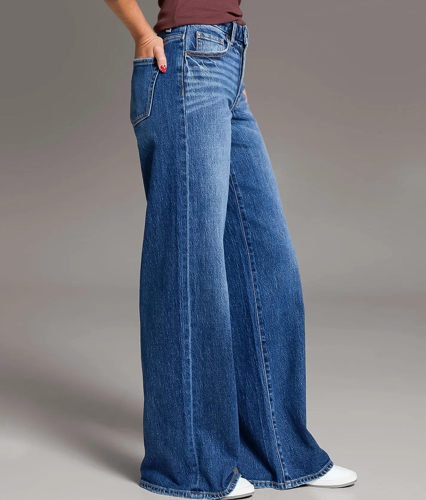 BKE Billie Ultra Wide Leg Stretch Jean Truppo Sale