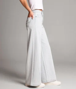 BKE Billie Ultra Wide Leg Striped Stretch Jean Pinstripe Best