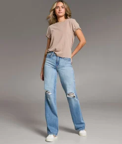 Jeans|Bottoms | BKE Billie Wide Leg Stretch Jean Zink