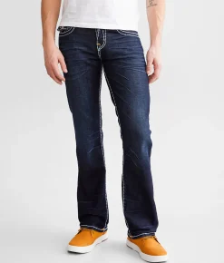 True Religion Billy Relaxed Boot Stretch Jean Dark Clear Water Hot