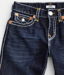 True Religion Billy Relaxed Boot Stretch Jean Dark Clear Water Hot