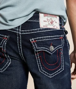 True Religion Billy Relaxed Boot Stretch Jean Midnight Serenade Dark Sale