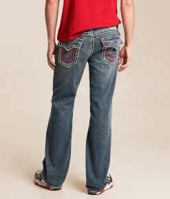 True Religion Billy Relaxed Boot Stretch Jean Sepia Dawn Medium Wash