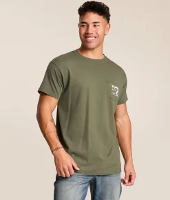 Tops|Graphic T-Shirts | Roost Waterfowl Bird Buggy T-Shirt Moss
