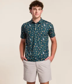 Waggle® Bird Dog Performance Polo Blue Discount