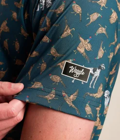 Waggle® Bird Dog Performance Polo Blue Discount