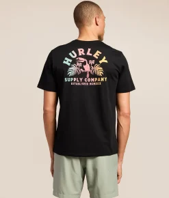 Tops|Graphic T-Shirts | Hurley Birds Of Paradise T-Shirt Black