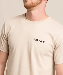 Tops|Graphic T-Shirts | Ariat Bison Blanket T-Shirt Peyote Heather