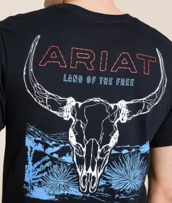 Ariat Bison Bureau T-Shirt Black Hot