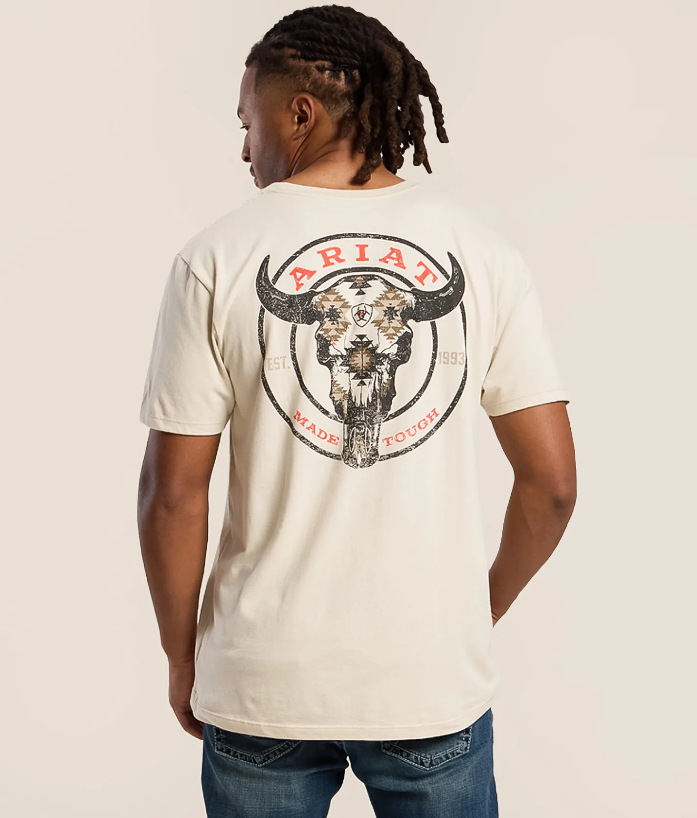 Ariat Bison Circle T-Shirt Peyote Hot