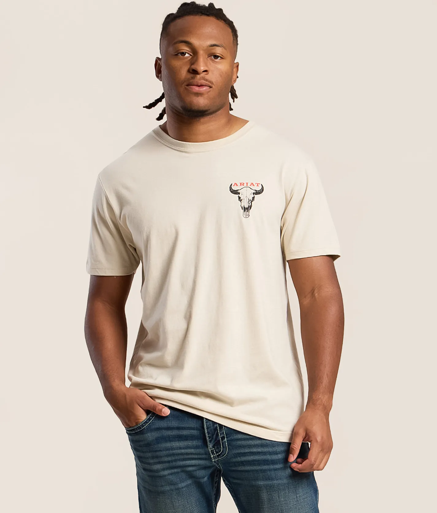 Ariat Bison Circle T-Shirt Peyote Hot