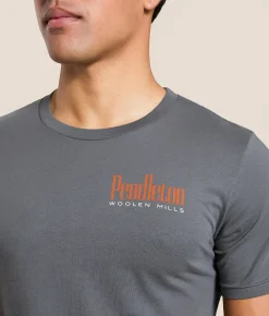 Tops|Graphic T-Shirts | Pendleton Bison Head T-Shirt Asphalt