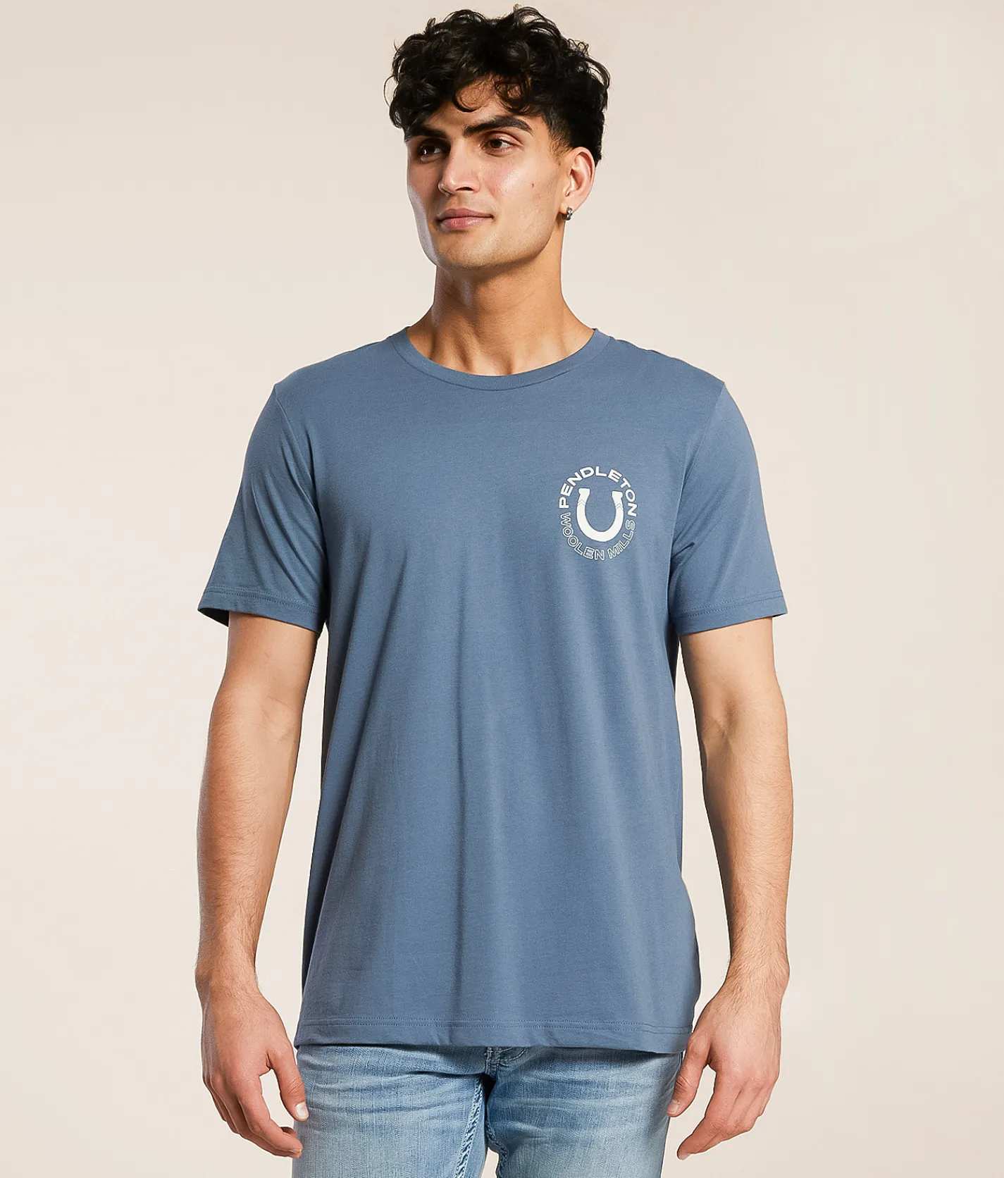 Tops|Graphic T-Shirts | Pendleton Bison Horseshoe T-Shirt Slate