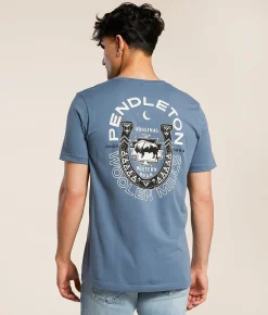 Tops|Graphic T-Shirts | Pendleton Bison Horseshoe T-Shirt Slate
