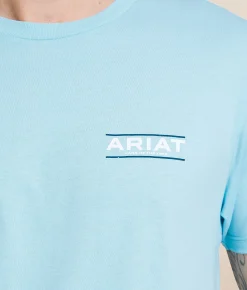 Tops|Graphic T-Shirts | Ariat Bison Southwest Patriot T-Shirt Sea Angel