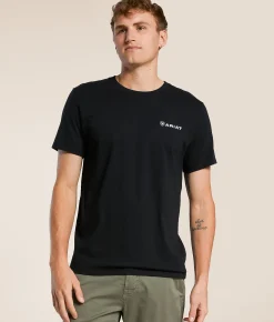 Tops|Graphic T-Shirts | Ariat Bison Stamp Shield T-Shirt Black