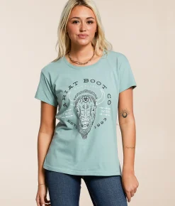 Tops | Ariat Bison T-Shirt Rivergreen