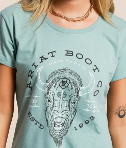 Tops | Ariat Bison T-Shirt Rivergreen
