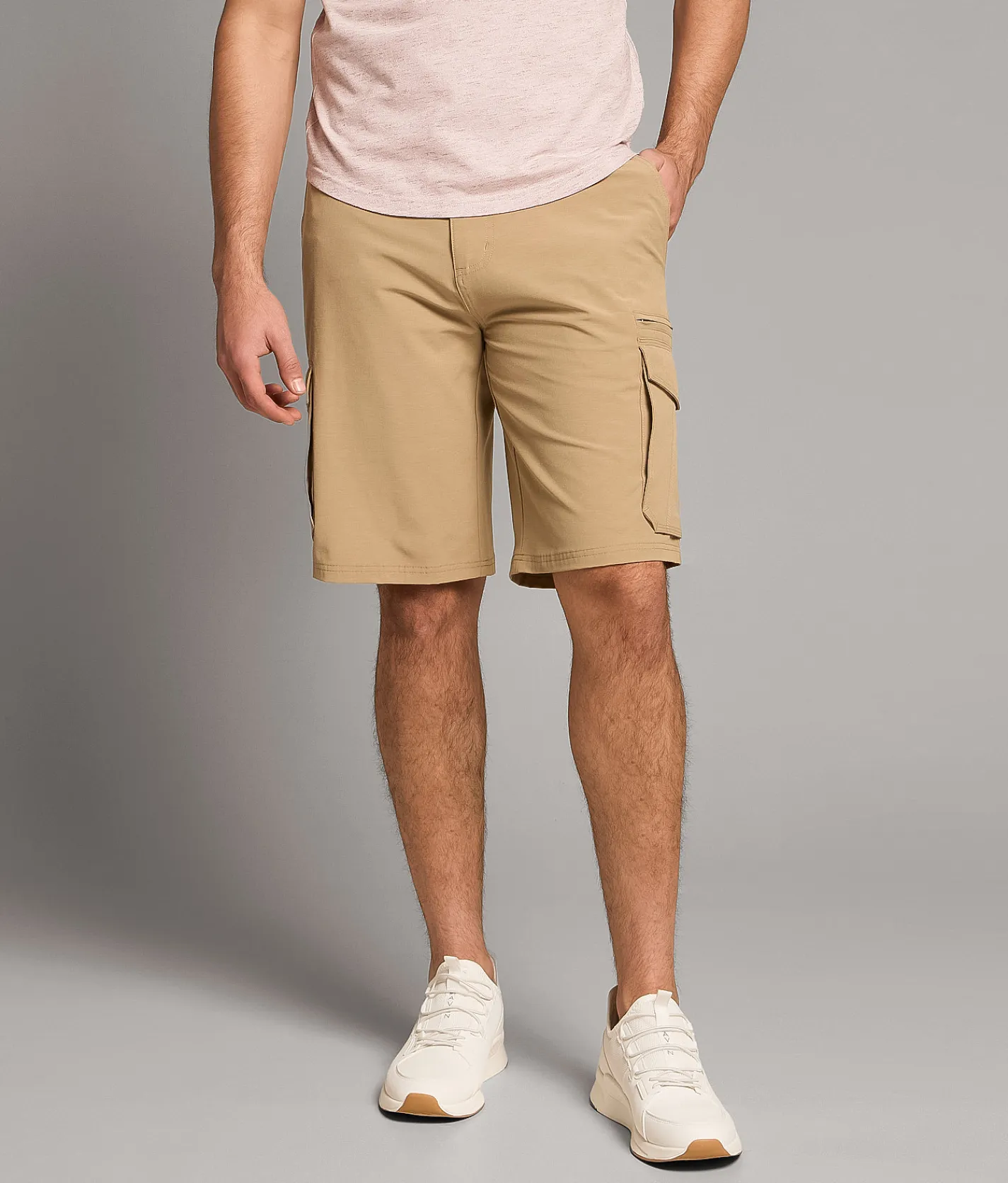 Hybrid BKE Athletic Cargo Stretch Short Weathered Teak