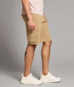 Hybrid BKE Athletic Cargo Stretch Short Weathered Teak