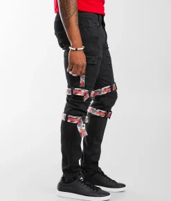 Sale Jeans|Bottoms | PREME Cargo Skinny Stretch Jean Black