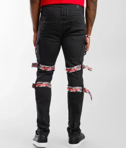 Sale Jeans|Bottoms | PREME Cargo Skinny Stretch Jean Black