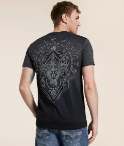 American Fighter Black Rock T-Shirt Black Mass Sale