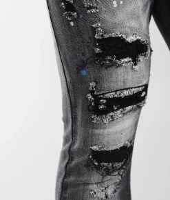Sale Jeans|Bottoms | Industrial Indigo Skinny Stretch Jean Black
