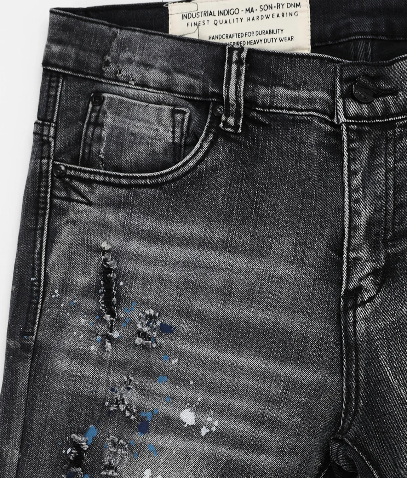 Sale Jeans|Bottoms | Industrial Indigo Skinny Stretch Jean Black