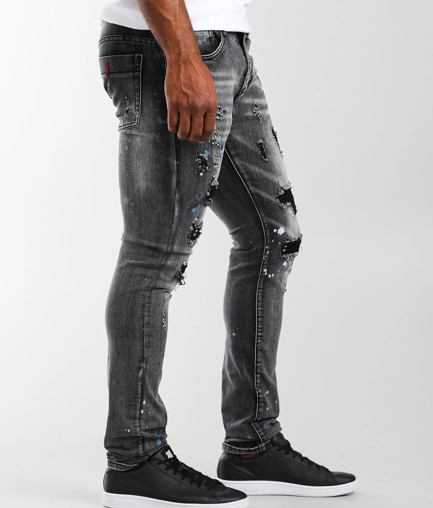 Sale Jeans|Bottoms | Industrial Indigo Skinny Stretch Jean Black