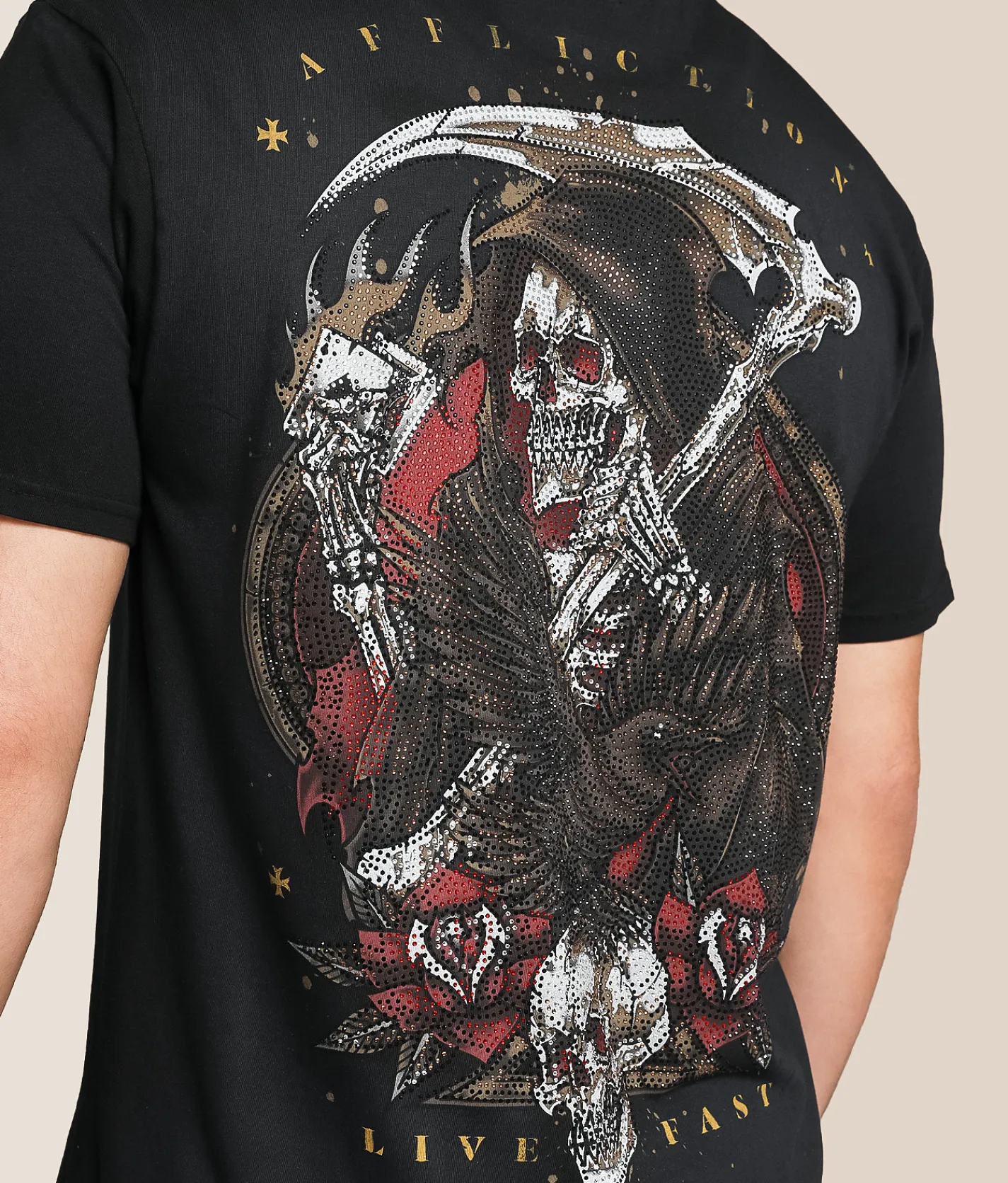 Tops|Graphic T-Shirts | Affliction Blackwater Path T-Shirt Obsidian