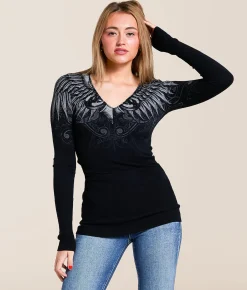 Tops | Affliction Blade Killer Tunic Sweater Black