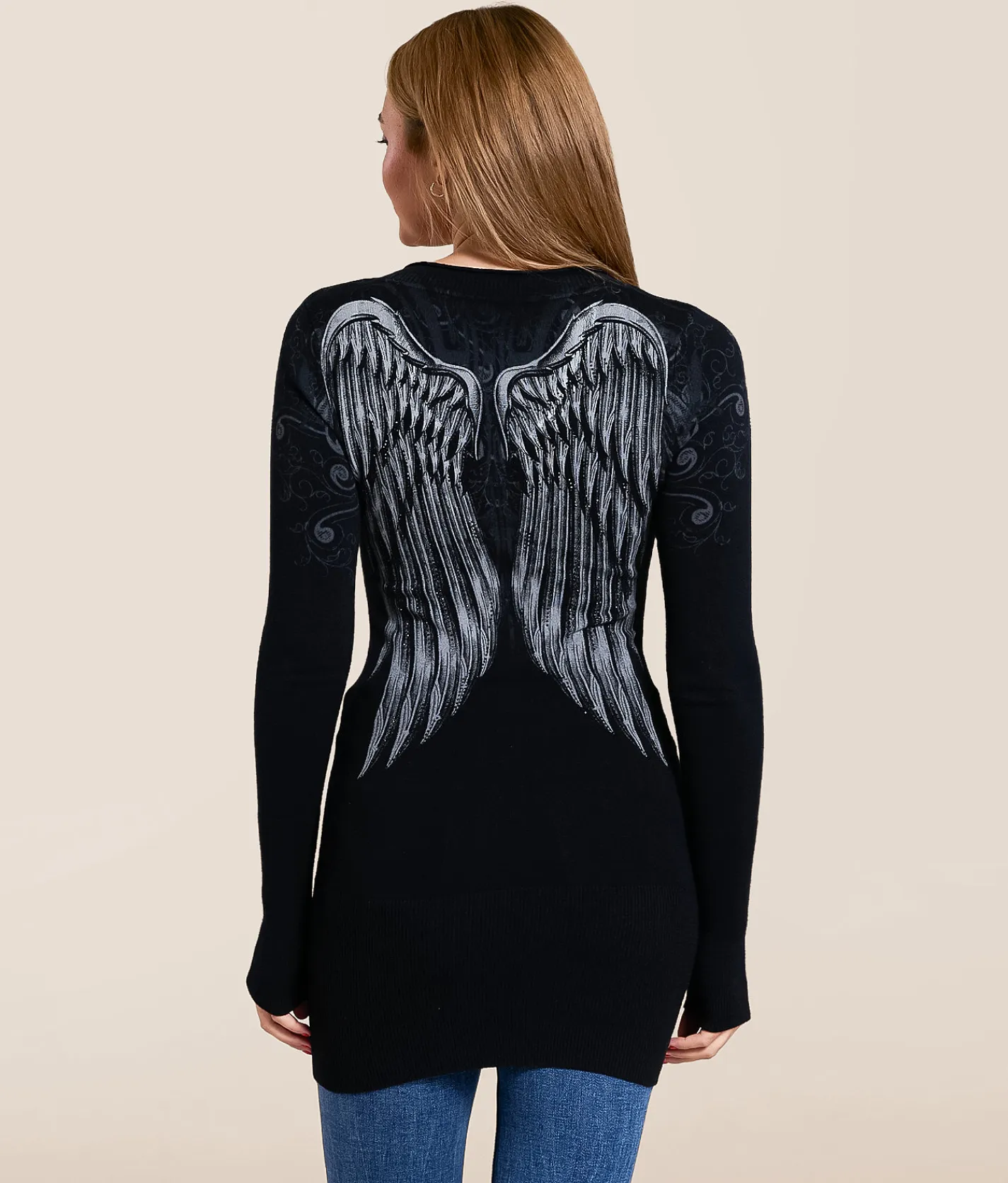 Tops | Affliction Blade Killer Tunic Sweater Black