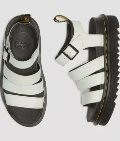 Dr. Martens Blaire Leather Sandal Smoked Mint Outlet