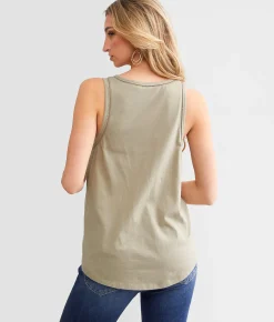 White Crow Blair Lace Trim Tank Top Raspberry Sorbet