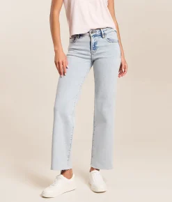 HIDDEN Blake Cropped Straight Stretch Jean Lake Tahoe Hot