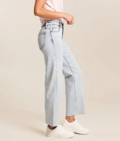 HIDDEN Blake Cropped Straight Stretch Jean Lake Tahoe Hot