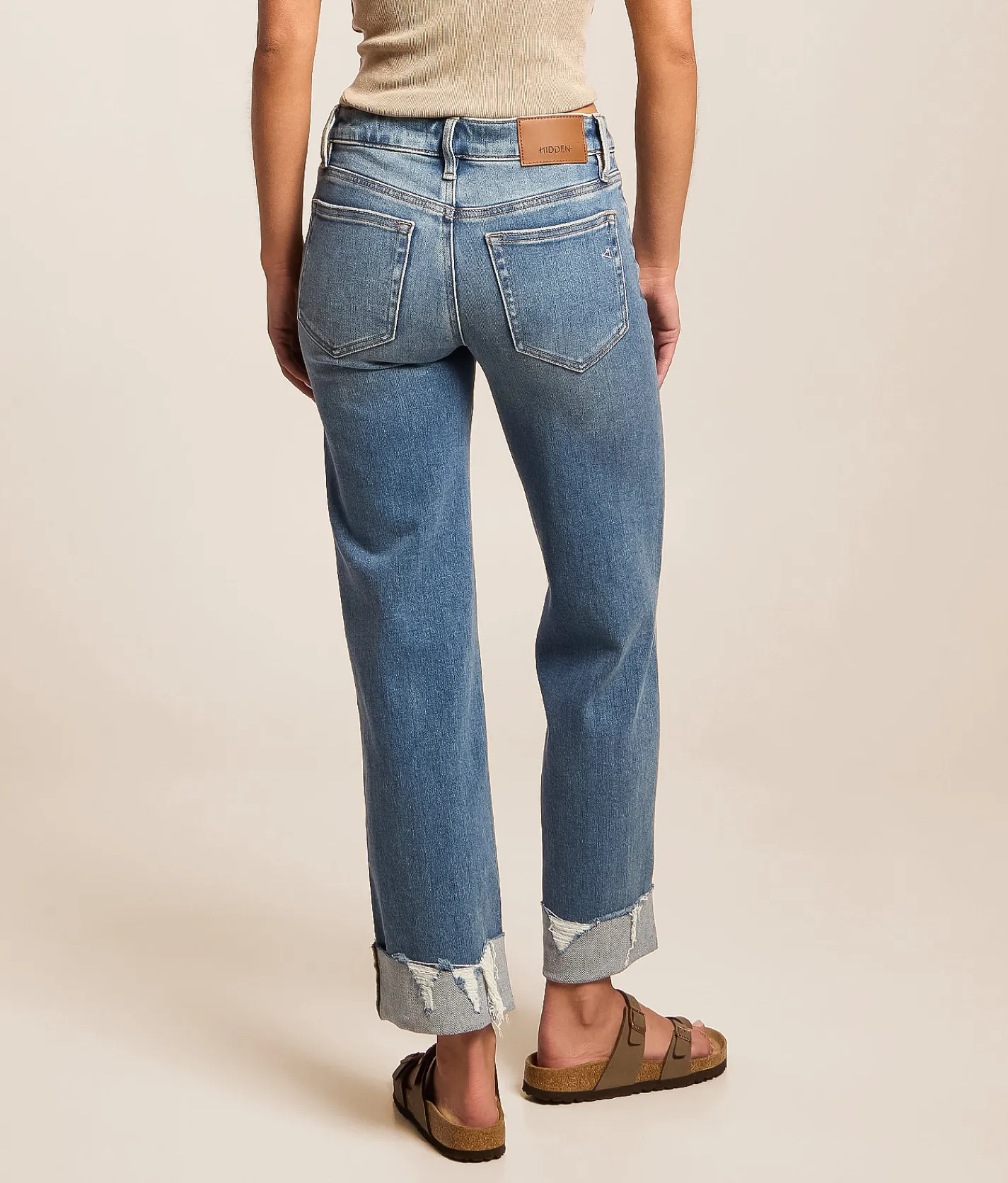 HIDDEN Blake Cropped Straight Stretch Jean Marshall Discount