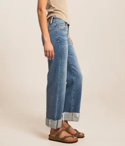HIDDEN Blake Cropped Straight Stretch Jean Marshall Discount