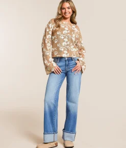 Jeans|Bottoms | HIDDEN Blake Dad Stretch Cuffed Jean Pismo