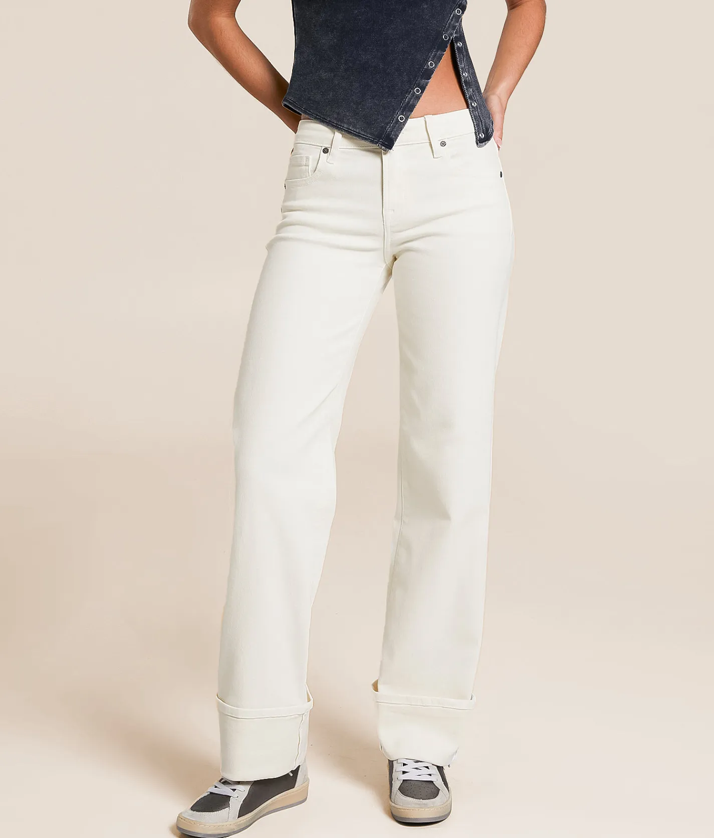 HIDDEN Blake Dad Stretch Jean Cream Discount